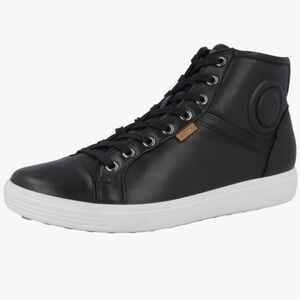 Ecco women's soft 7 leather high top sneakers.